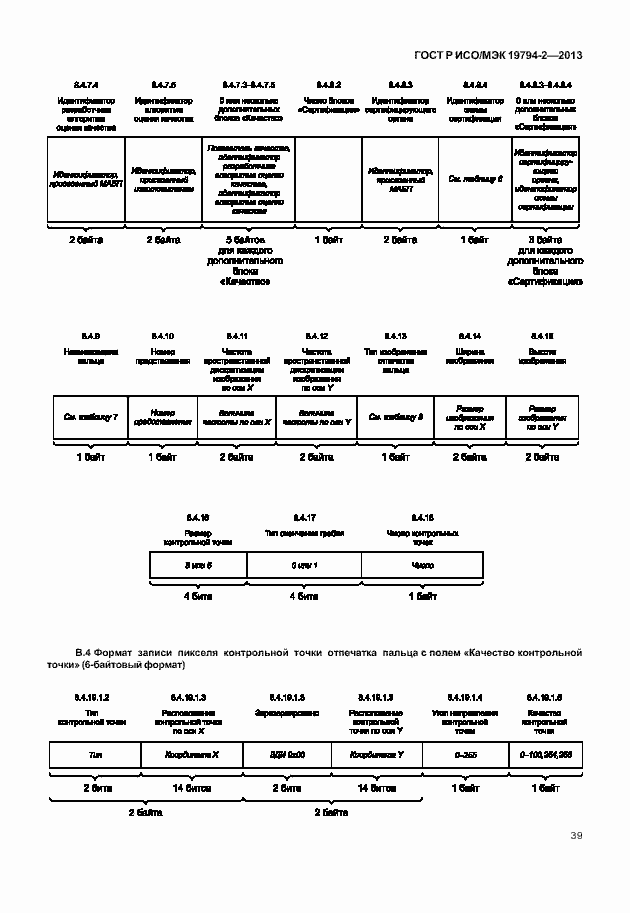 Страница 43 ГОСТ Р ИСО/МЭК 19794-2-2013
