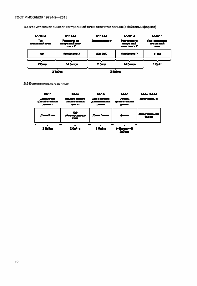 Страница 44 ГОСТ Р ИСО/МЭК 19794-2-2013
