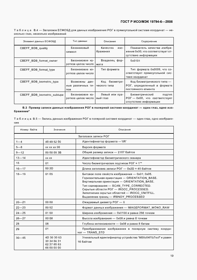 Страница 23 ГОСТ Р ИСО/МЭК 19794-6-2006
