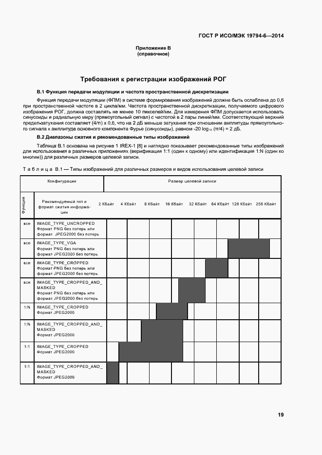 Страница 23 ГОСТ Р ИСО/МЭК 19794-6-2014