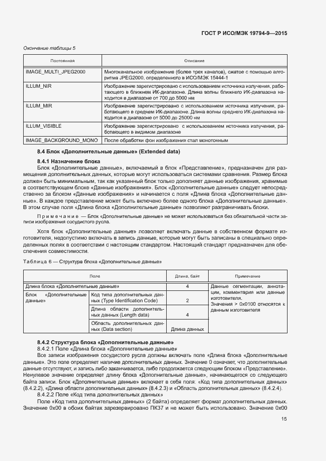 Страница 19 ГОСТ Р ИСО/МЭК 19794-9-2015