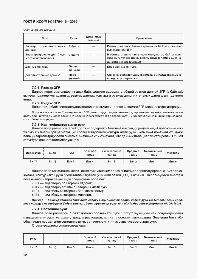 Страница 14 ГОСТ Р ИСО/МЭК 19794-10-2010