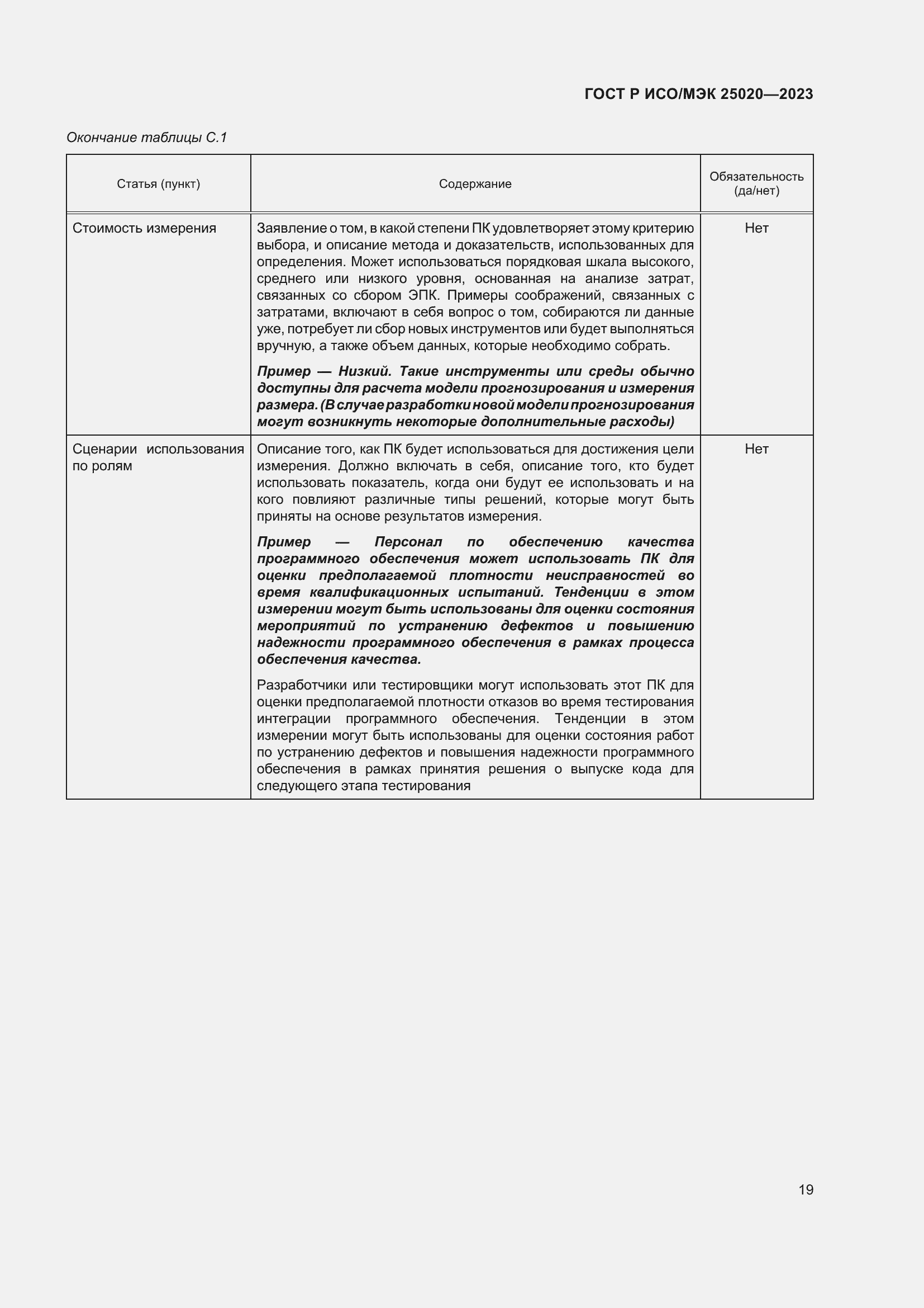 Страница 25 ГОСТ Р ИСО/МЭК 25020-2023