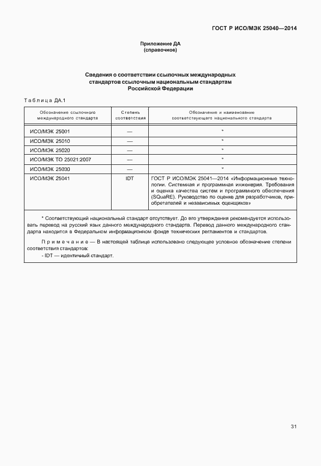 Страница 37 ГОСТ Р ИСО/МЭК 25040-2014