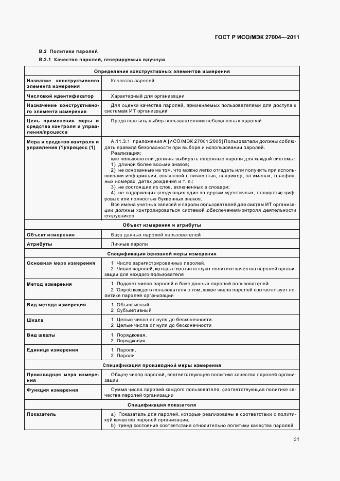Страница 37 ГОСТ Р ИСО/МЭК 27004-2011