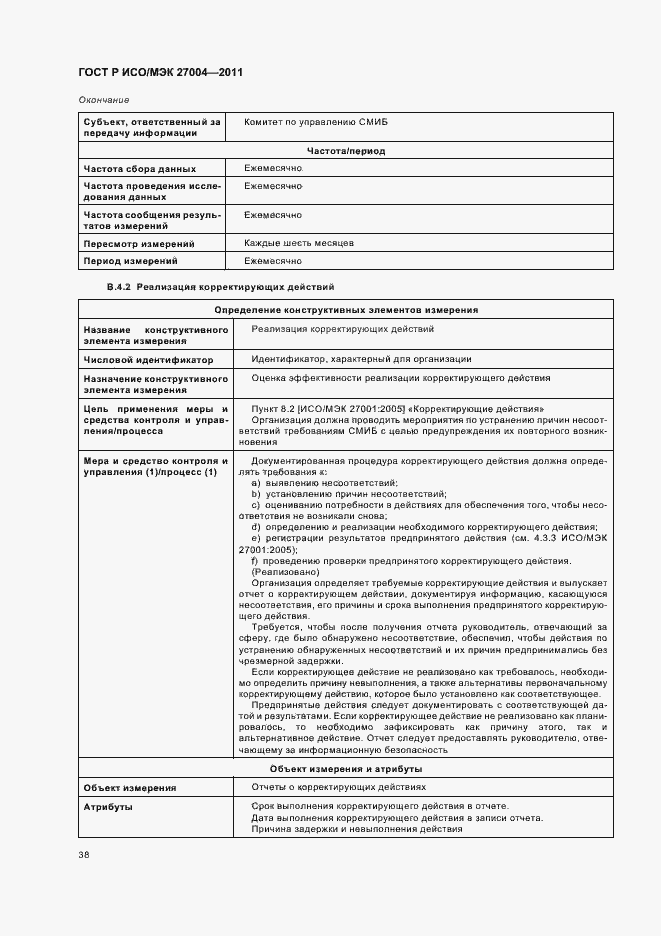Страница 44 ГОСТ Р ИСО/МЭК 27004-2011