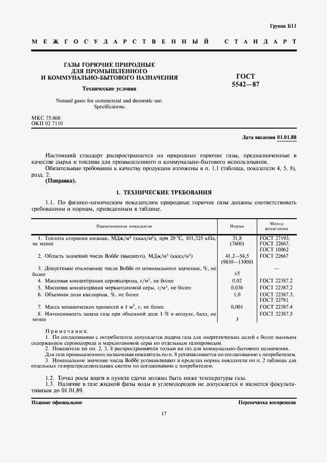 Страница 1 ГОСТ 5542-87