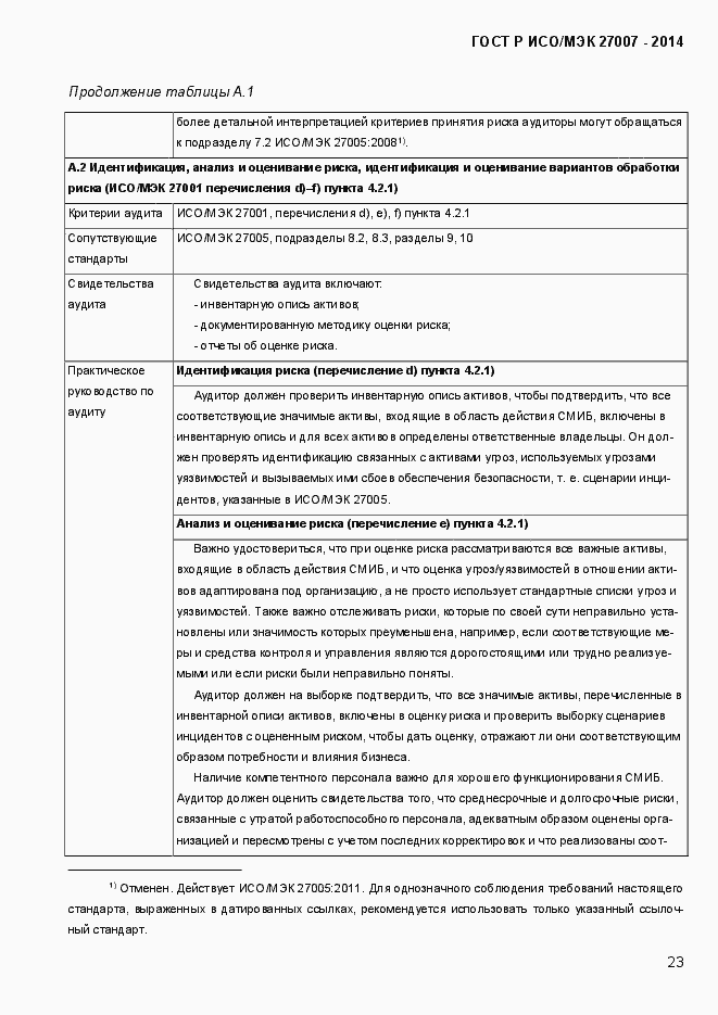 Страница 29 ГОСТ Р ИСО/МЭК 27007-2014