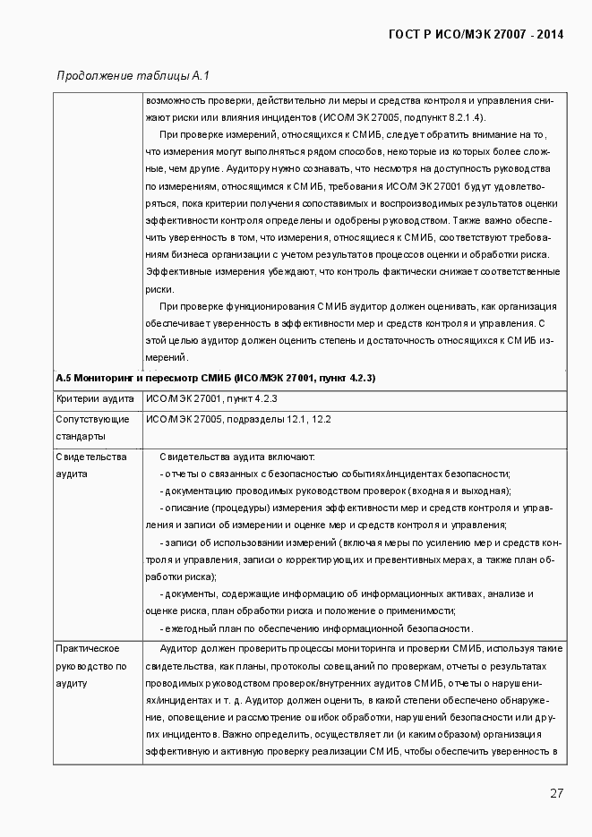 Страница 33 ГОСТ Р ИСО/МЭК 27007-2014