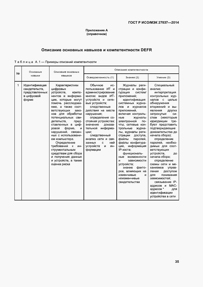 Страница 40 ГОСТ Р ИСО/МЭК 27037-2014