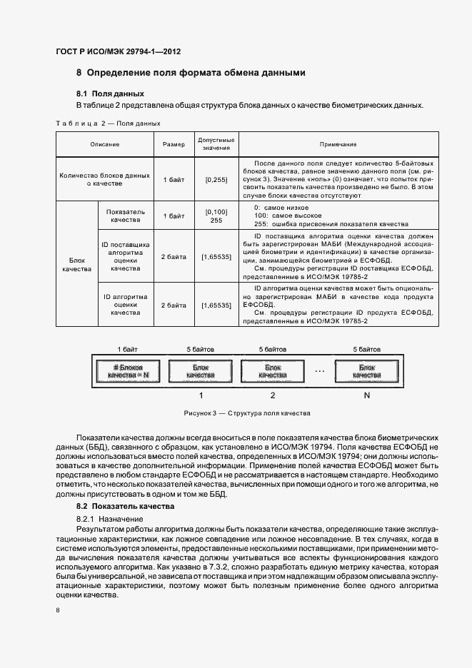 Страница 12 ГОСТ Р ИСО/МЭК 29794-1-2012