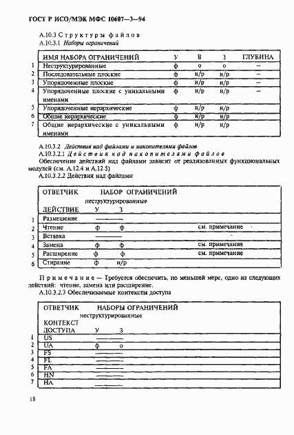 Страница 22 ГОСТ Р ИСО/МЭК МФС 10607-3-94