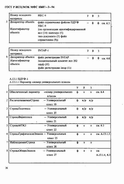 Страница 40 ГОСТ Р ИСО/МЭК МФС 10607-3-94