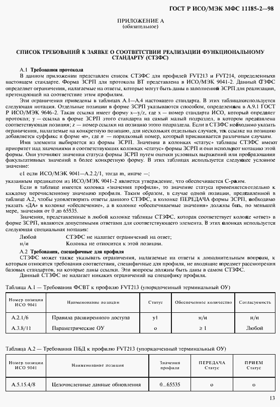 Страница 17 ГОСТ Р ИСО/МЭК МФС 11185-2-98