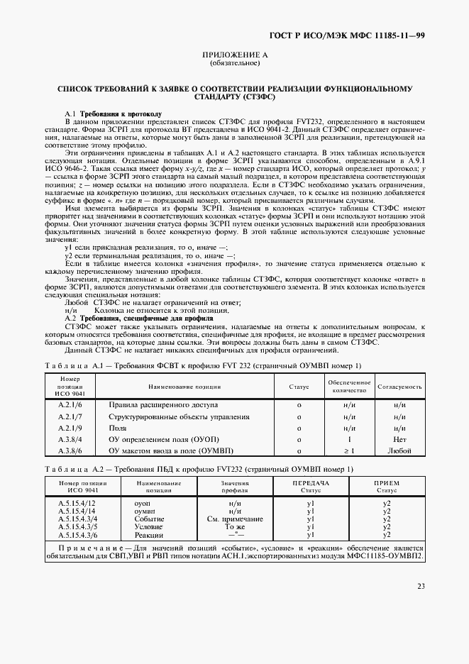Страница 27 ГОСТ Р ИСО/МЭК МФС 11185-11-99