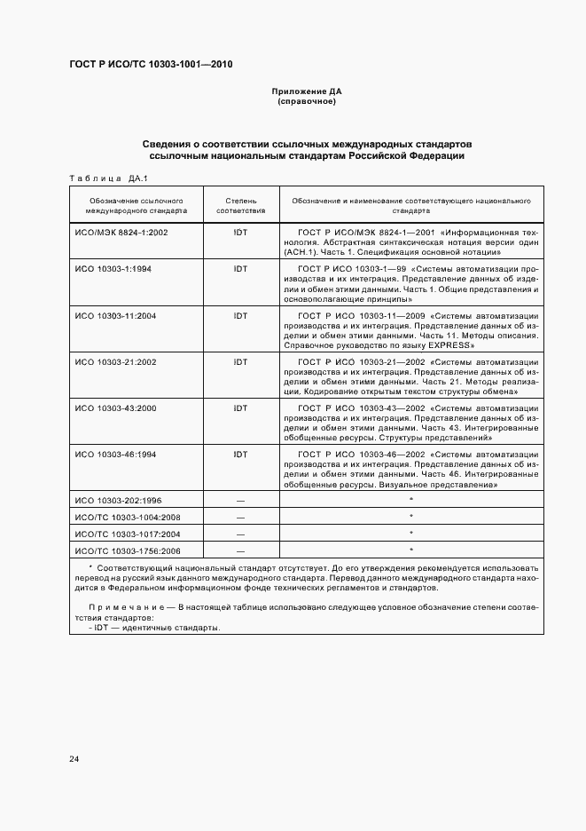 Страница 30 ГОСТ Р ИСО/ТС 10303-1001-2010