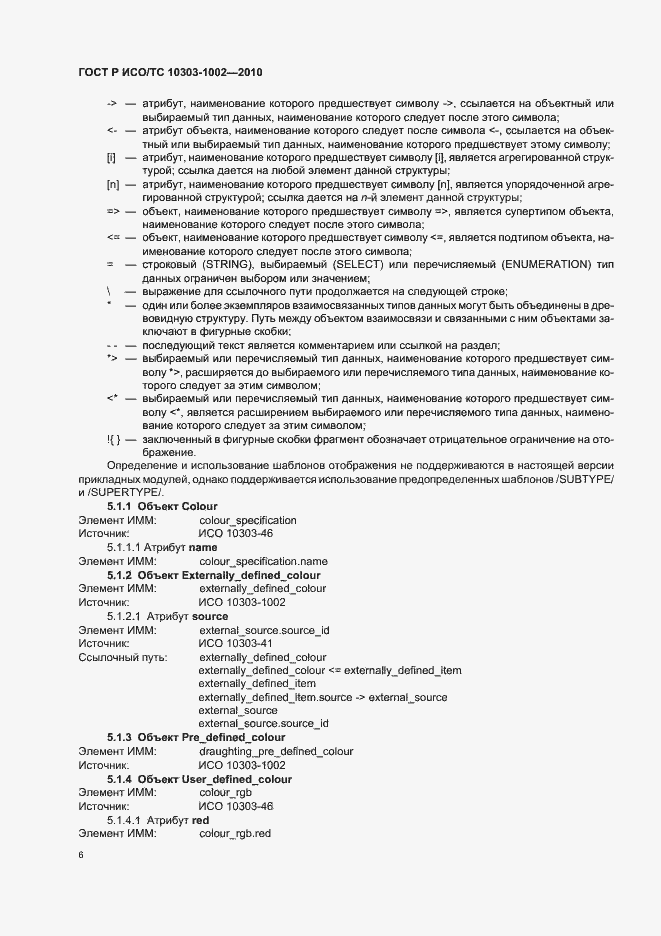 Страница 10 ГОСТ Р ИСО/ТС 10303-1002-2010