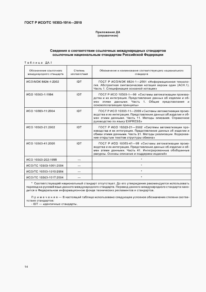 Страница 18 ГОСТ Р ИСО/ТС 10303-1014-2010