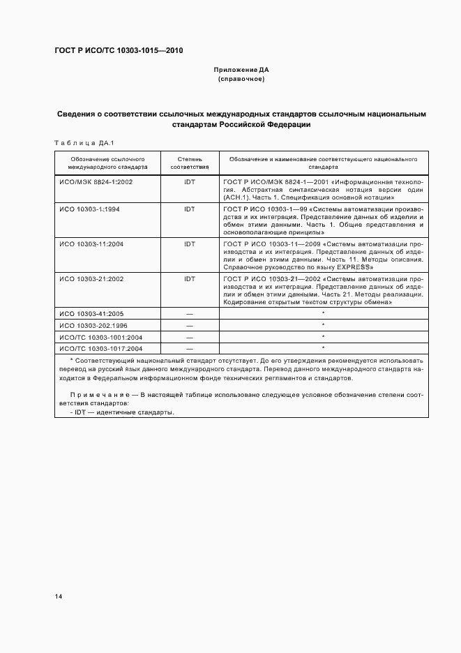 Страница 18 ГОСТ Р ИСО/ТС 10303-1015-2010