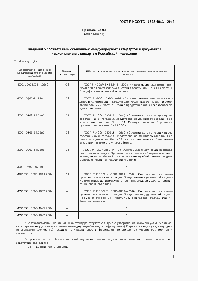 Страница 17 ГОСТ Р ИСО/ТС 10303-1043-2012
