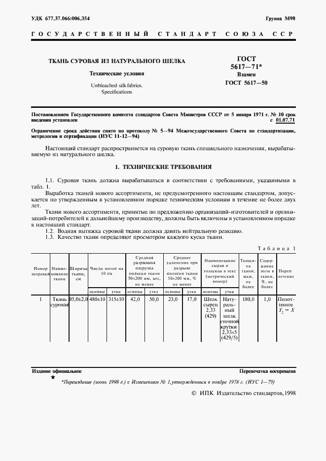 Страница 2 ГОСТ 5617-71