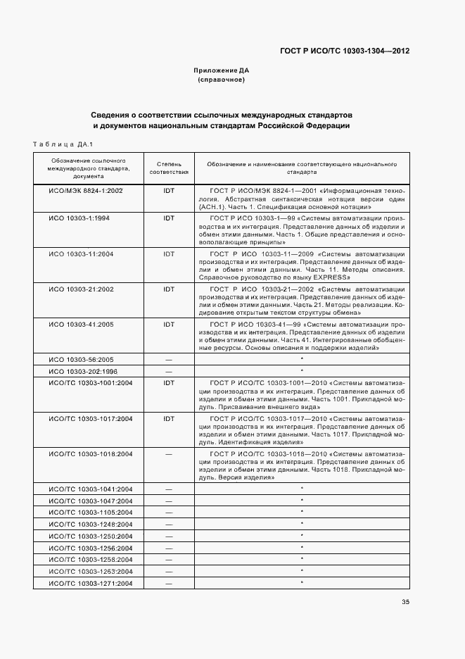 Страница 41 ГОСТ Р ИСО/ТС 10303-1304-2012