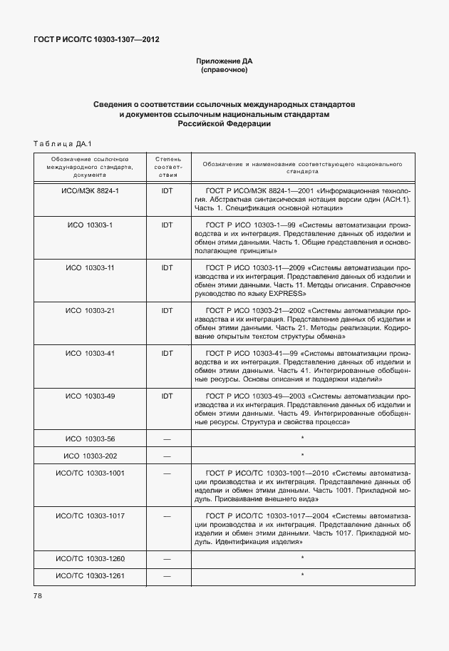Страница 84 ГОСТ Р ИСО/ТС 10303-1307-2012