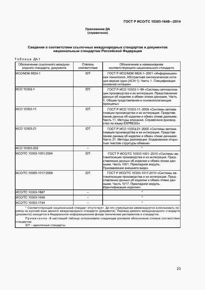 Страница 26 ГОСТ Р ИСО/ТС 10303-1648-2014