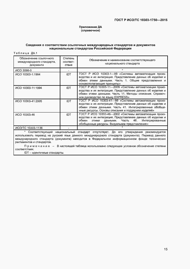 Страница 18 ГОСТ Р ИСО/ТС 10303-1750-2015