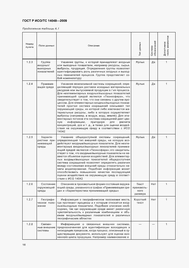 Страница 20 ГОСТ Р ИСО/ТС 14048-2009