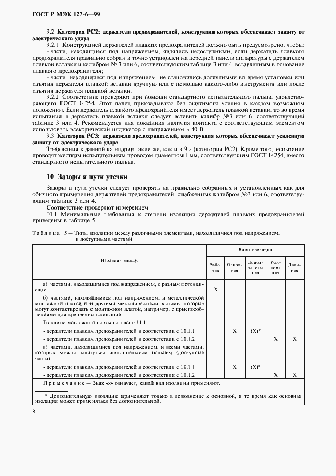 Страница 11 ГОСТ Р МЭК 127-6-99