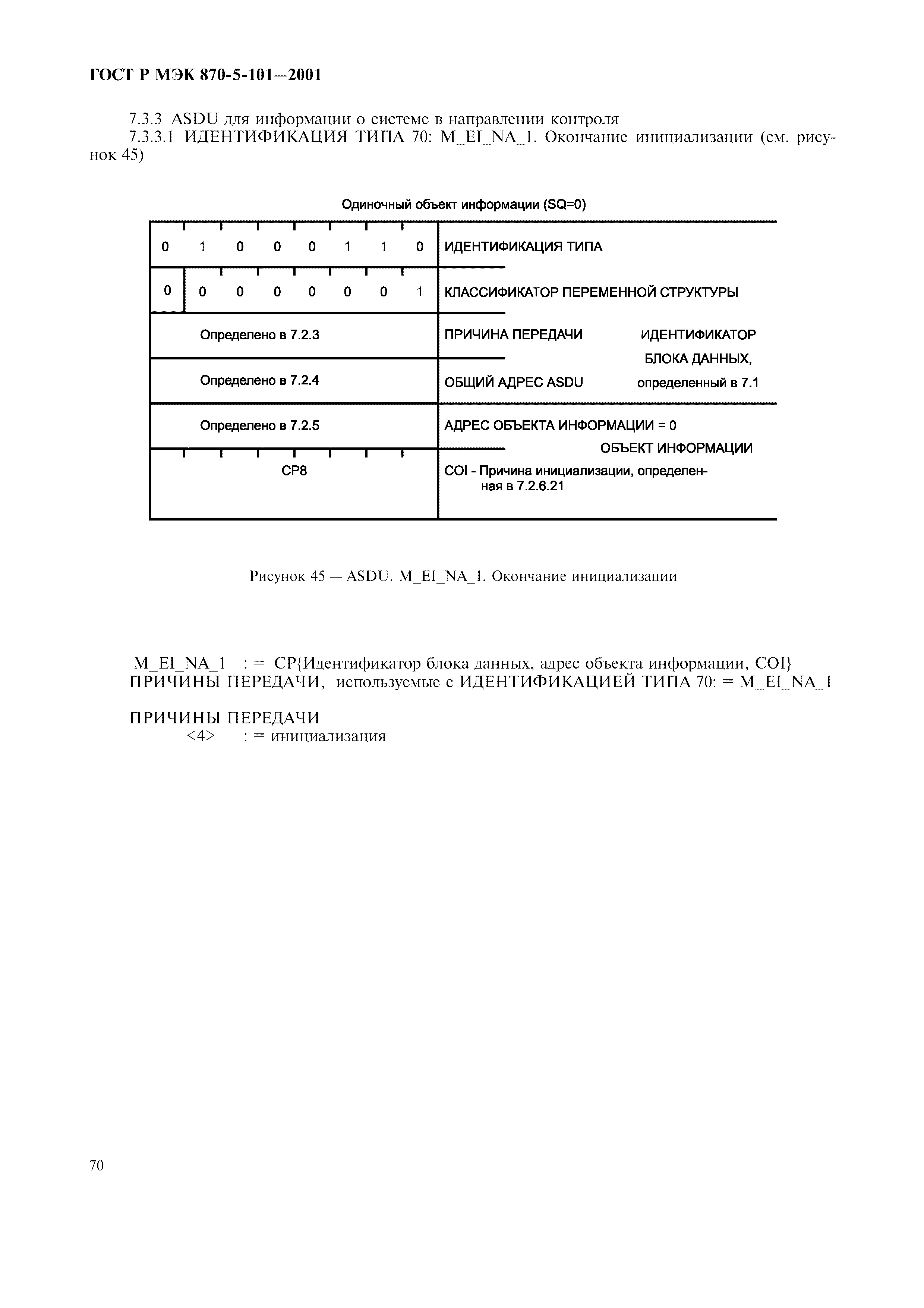 Страница 73 ГОСТ Р МЭК 870-5-101-2001