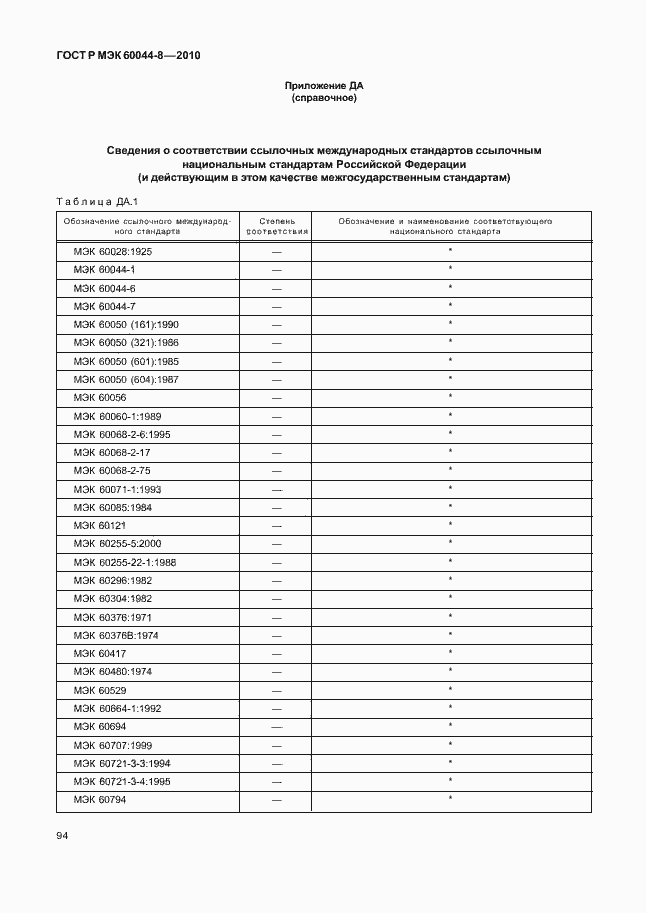 Страница 98 ГОСТ Р МЭК 60044-8-2010