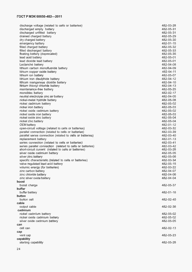 Страница 28 ГОСТ Р МЭК 60050-482-2011