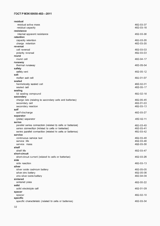 Страница 36 ГОСТ Р МЭК 60050-482-2011
