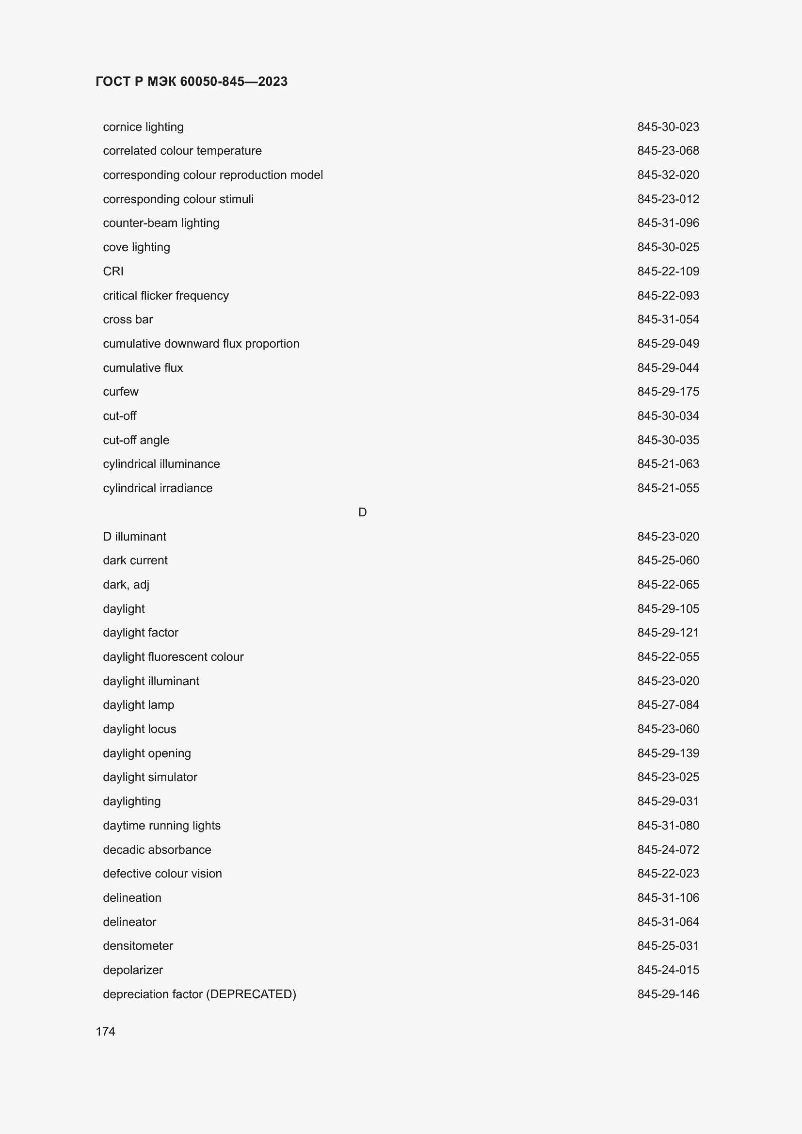 Страница 178 ГОСТ Р МЭК 60050-845-2023