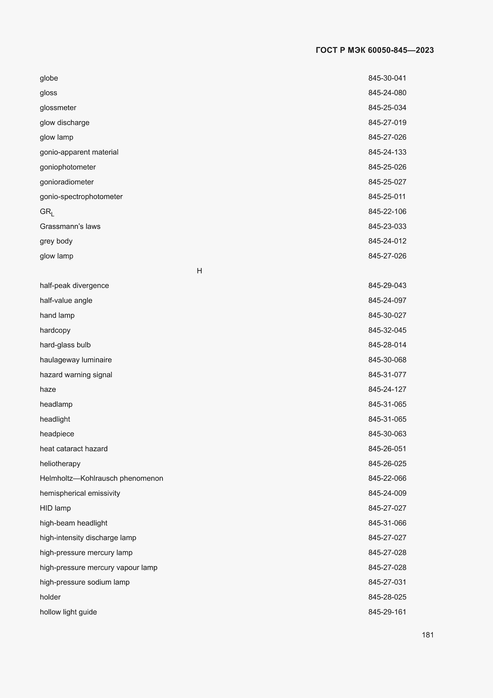 Страница 185 ГОСТ Р МЭК 60050-845-2023
