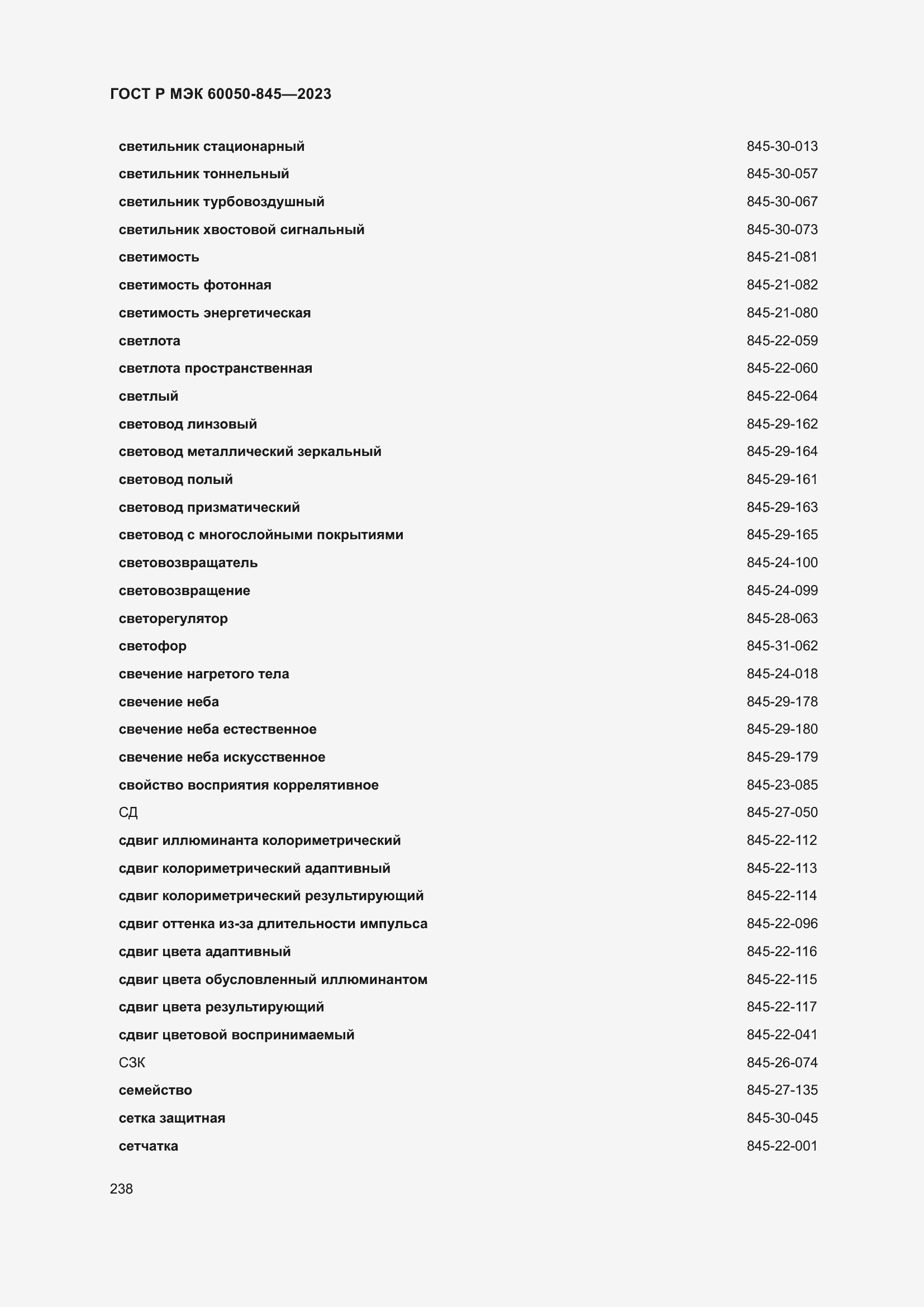 Страница 242 ГОСТ Р МЭК 60050-845-2023