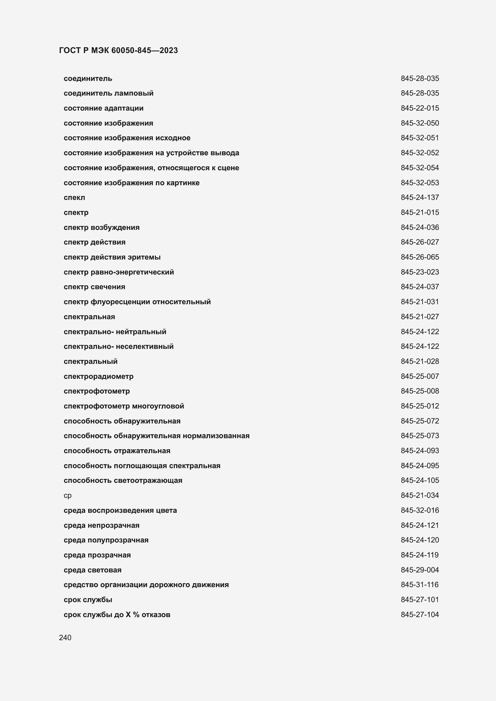 Страница 244 ГОСТ Р МЭК 60050-845-2023