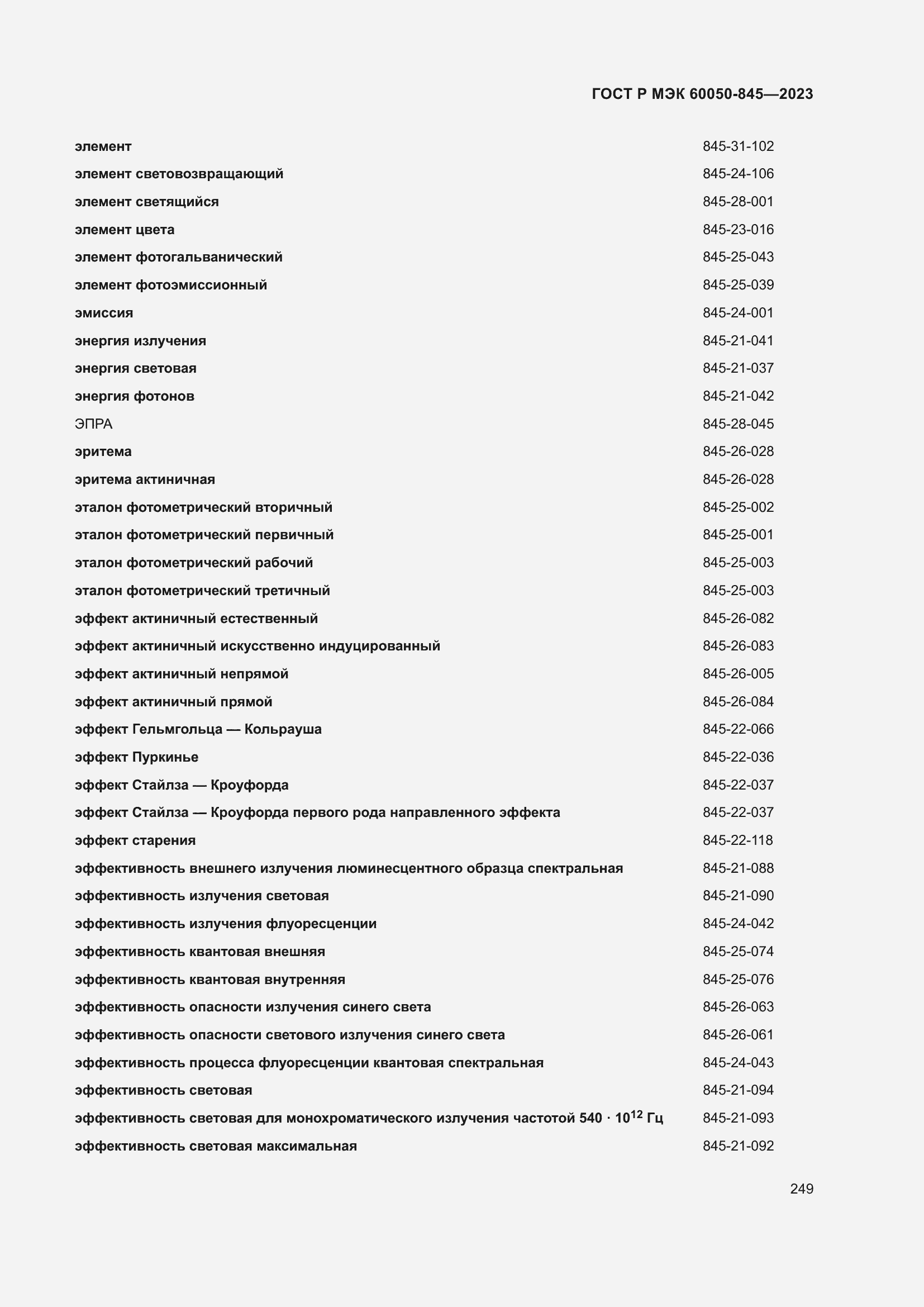 Страница 253 ГОСТ Р МЭК 60050-845-2023