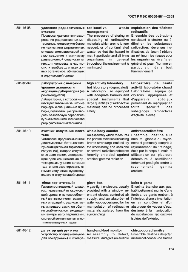 Страница 126 ГОСТ Р МЭК 60050-881-2008