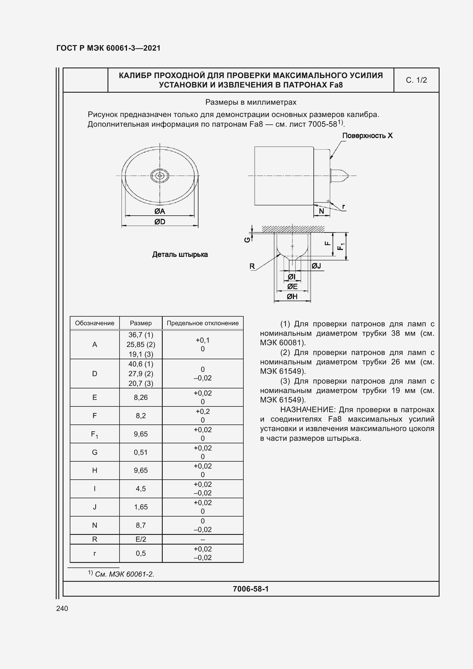 Страница 260 ГОСТ Р МЭК 60061-3-2021