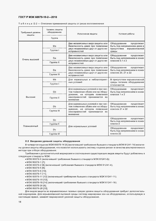 Страница 22 ГОСТ Р МЭК 60079-10-2-2010