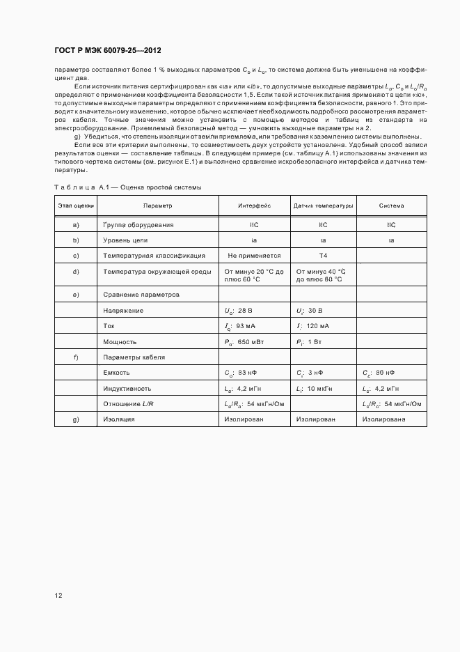 Страница 16 ГОСТ Р МЭК 60079-25-2012