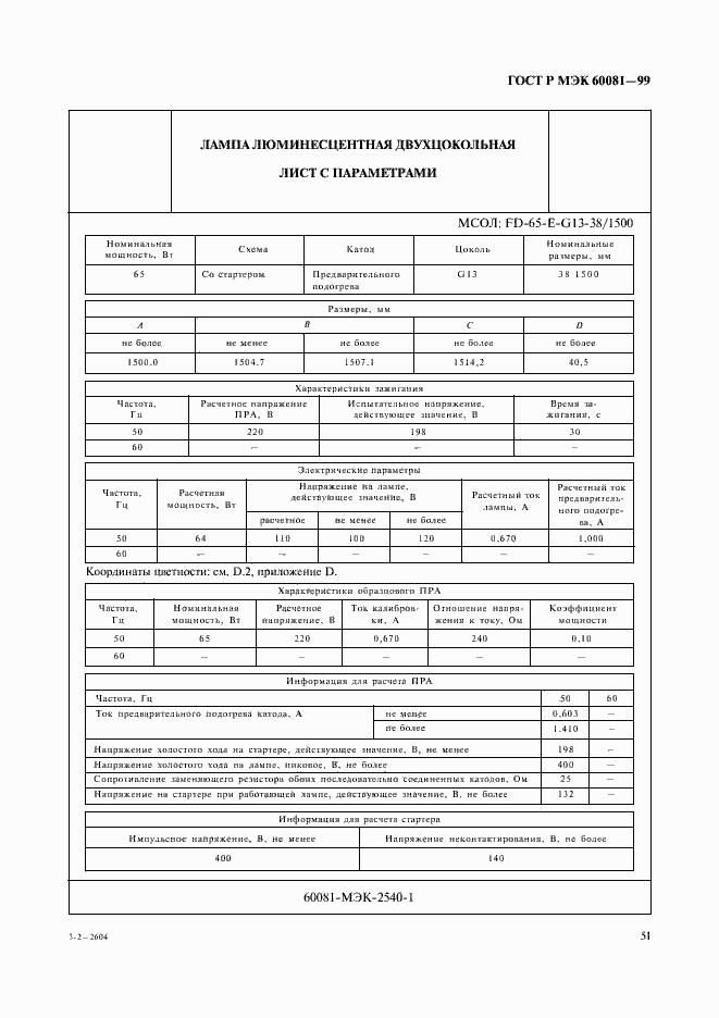 Страница 54 ГОСТ Р МЭК 60081-99