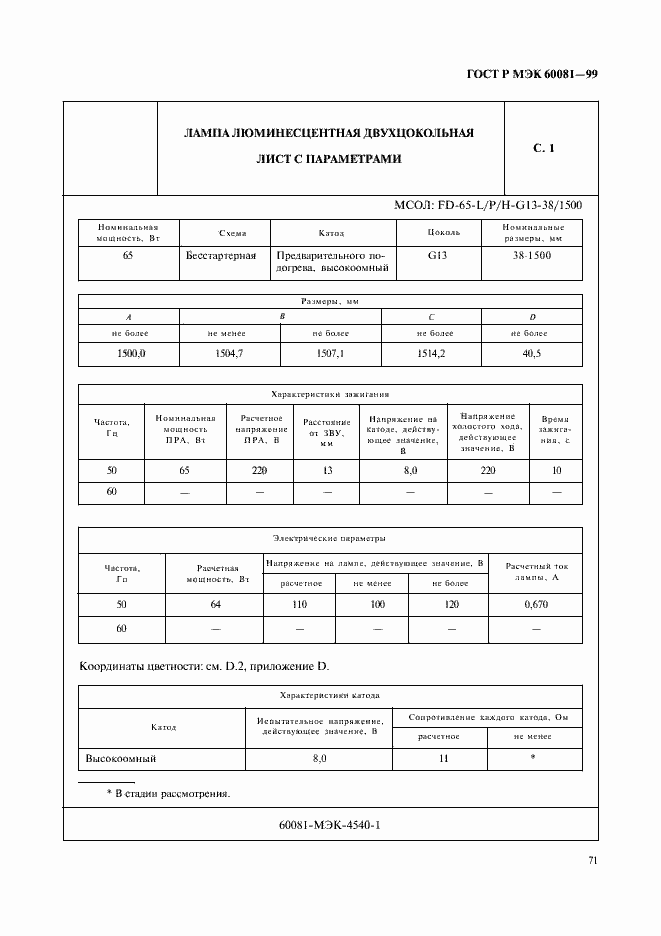 Страница 74 ГОСТ Р МЭК 60081-99