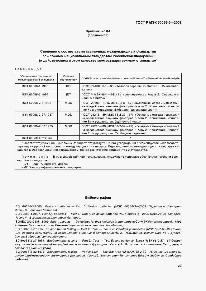 Страница 27 ГОСТ Р МЭК 60086-5-2009