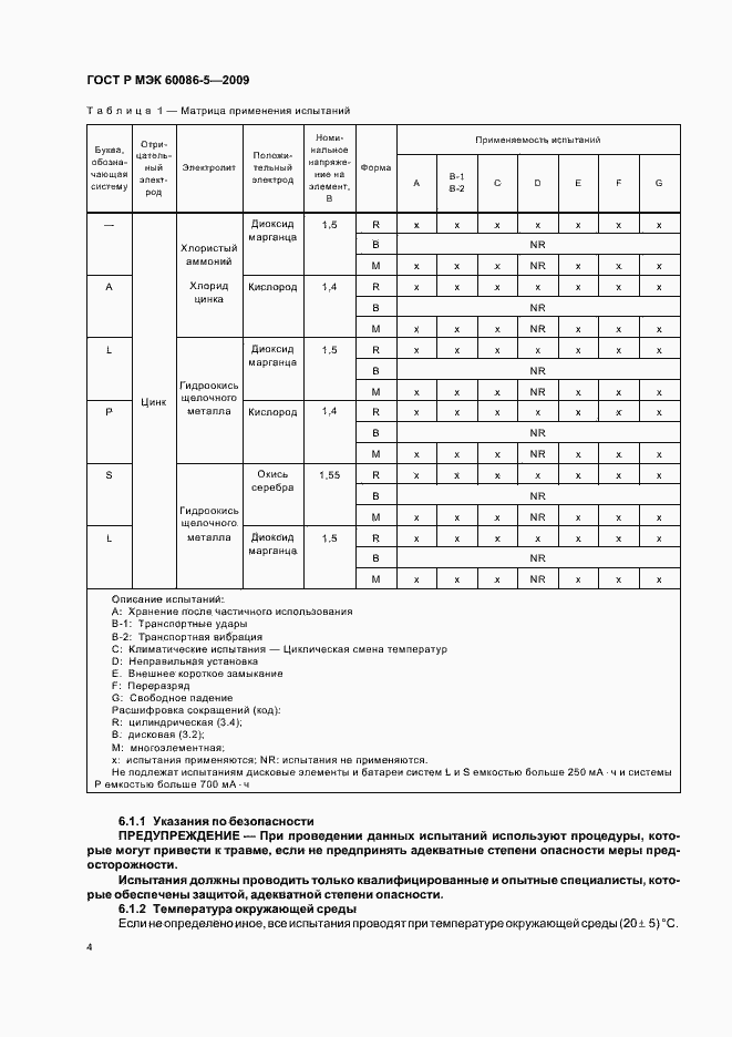 Страница 8 ГОСТ Р МЭК 60086-5-2009