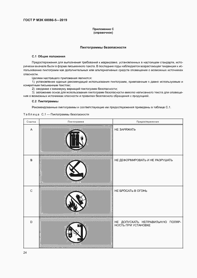 Страница 28 ГОСТ Р МЭК 60086-5-2019