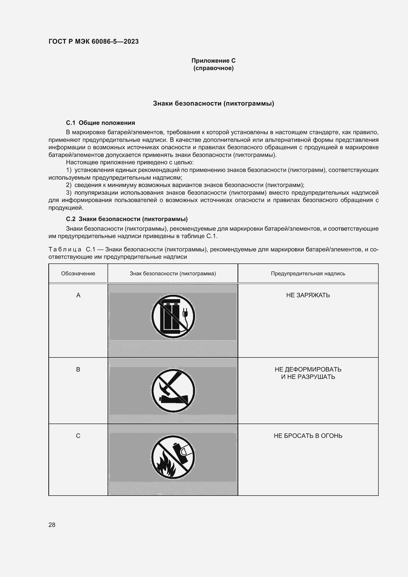 Страница 32 ГОСТ Р МЭК 60086-5-2023